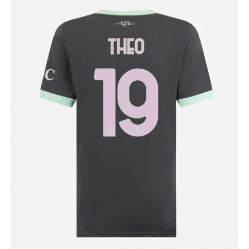 Fotbalové Dres AC Milan Theo Hernandez #19 Dámské Alternativní 2024-25 Krátký Rukáv